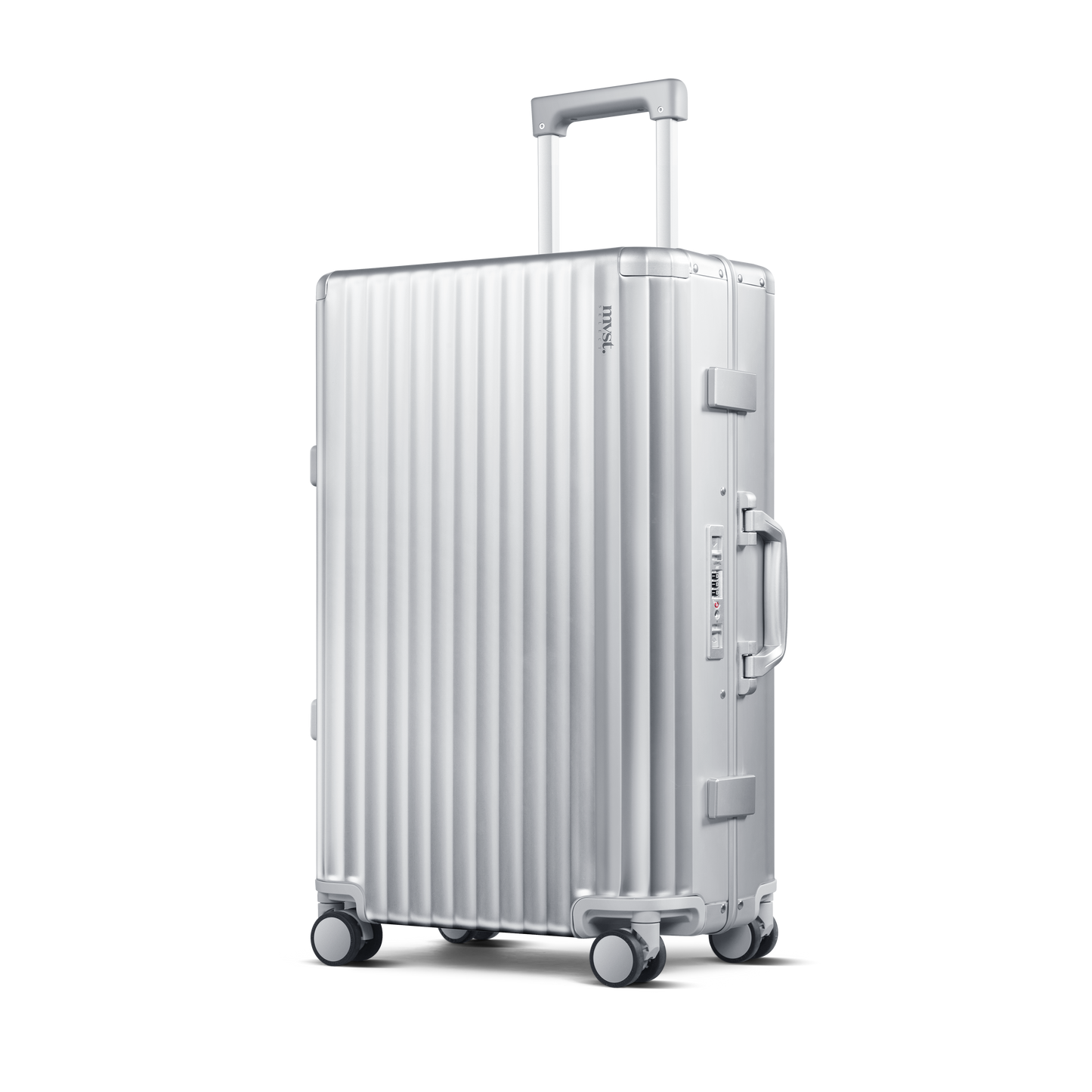Grav™ Silver Aluminum Suitcase