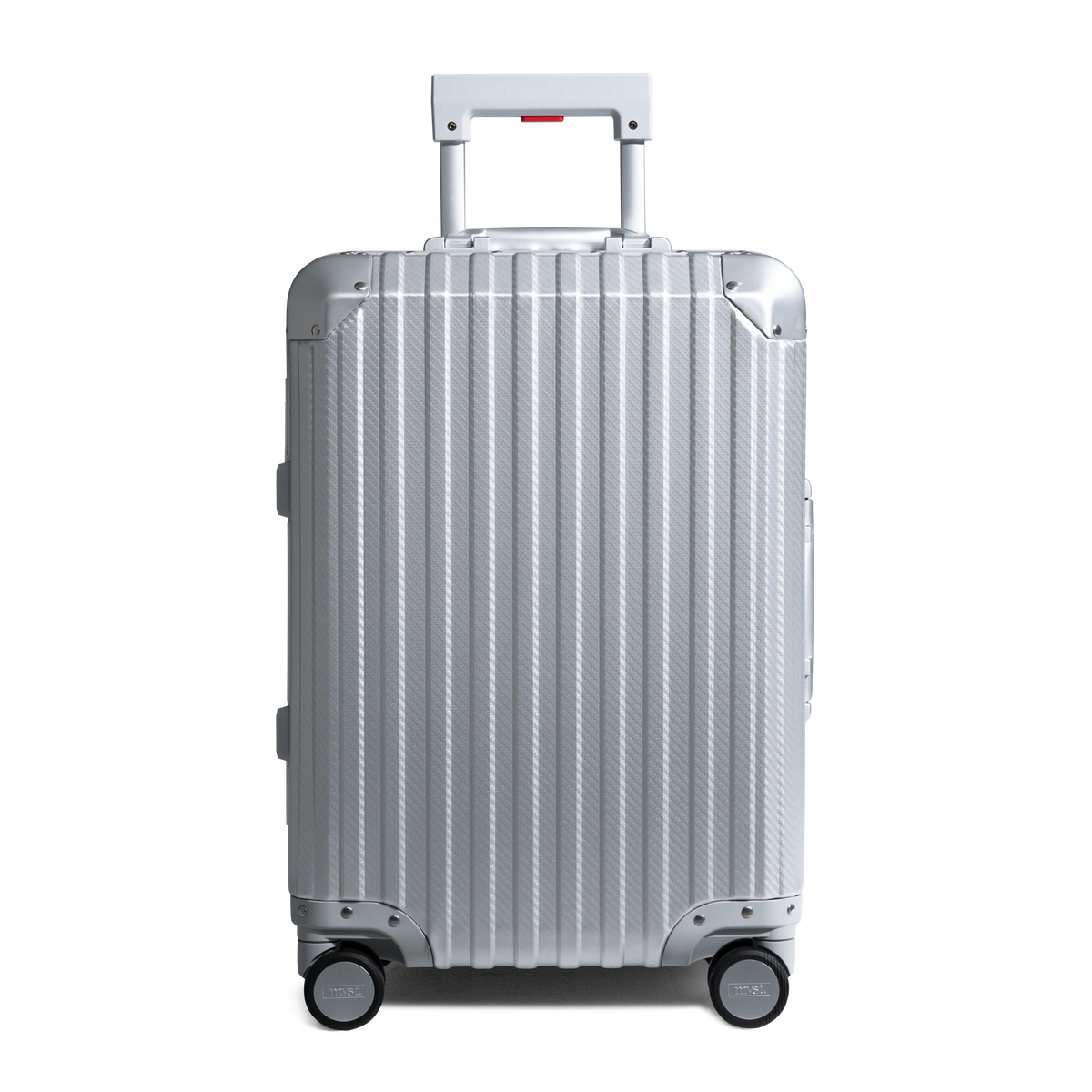 Grav™ Silver Aluminum Suitcase